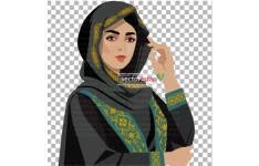 عکس png دختر ایرانی با پوشش حجاب شال