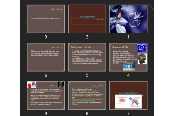 پاورپوینت CO POISONING