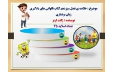 پاورپوینت خلاصه ی فصل سیزدهم کتاب ناتوانی های یادگیری زبان نوشتاری نویسنده ژانت لرنر