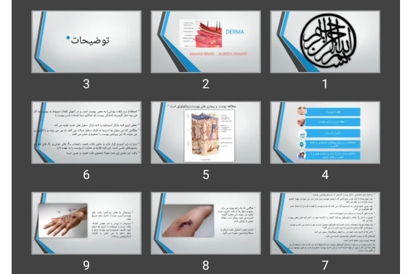 پاورپوینت ترمینولوژی پوست