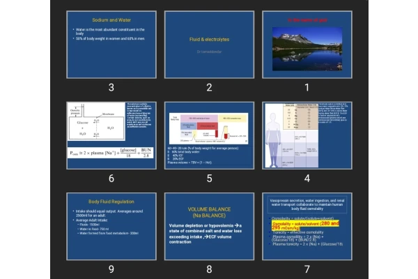 پاورپوینت Fluid & electrolytes