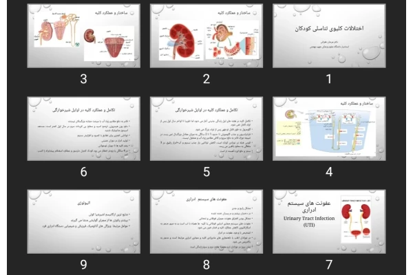 پاورپوینت اختلالات کلیوی تناسلی کودکان
