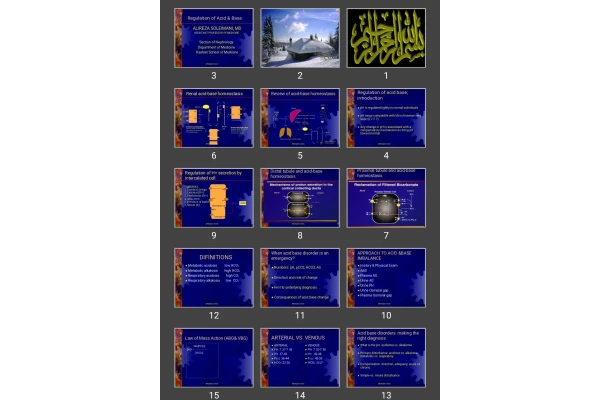 پاورپوینت Regulation of Acid & Base