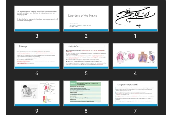 پاورپوینت Disorders of the Pleura