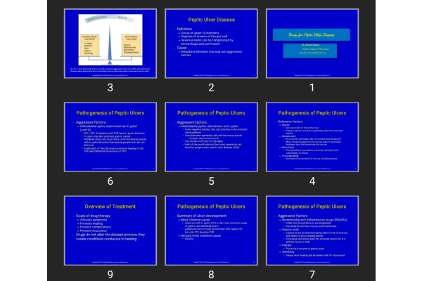پاورپوینت Drugs for Peptic Ulcer Disease
