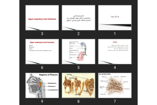 پاورپوینت Upper respiratory tract infections