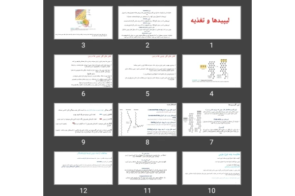 پاورپوینت لیپیدها و تغذیه