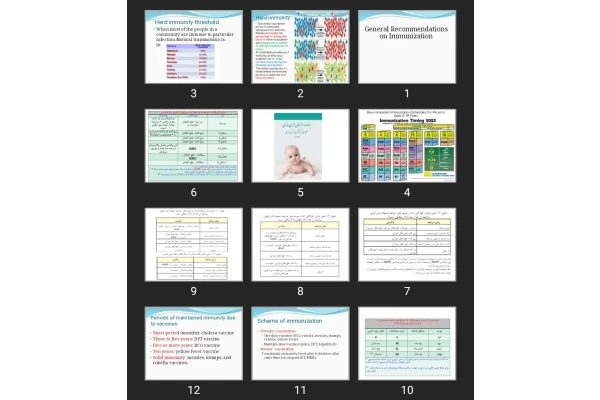 پاورپوینت General Recommendations on Immunization