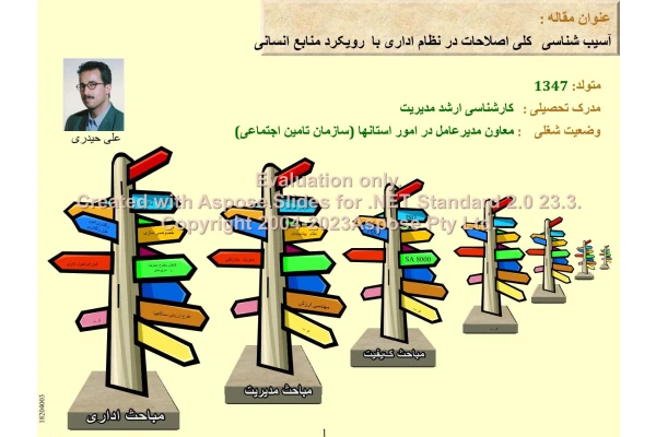 پاورپوینت آسیب شناسی نظام اداری با رویکرد منابع سازمانی      تعداد اسلاید : 52      نسخه کامل✅