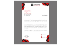 وکتور سربرگ شرکتی لاکچری با فرمت eps