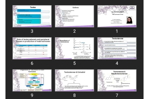 پاورپوینت Gonadal Hormones Medicine