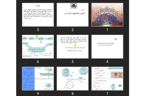 پاورپوینت كتوز و واكنش های درگير با آن