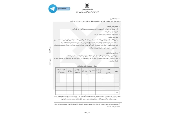 📝جزوه: دستورالعمل امکان سنجی          🖊بانک صنعت و معدن                (نسخه کامل)✅