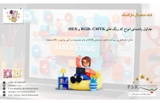 جداول راهنمای انواع کد رنگ های RGB، CMYK و HEX