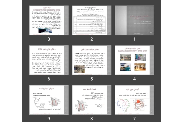 پاورپوینت مراقبت های جامع پرستاری در بخش CCU