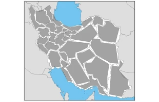 سورس کد نقشه ایران به تفکیک استان + image map