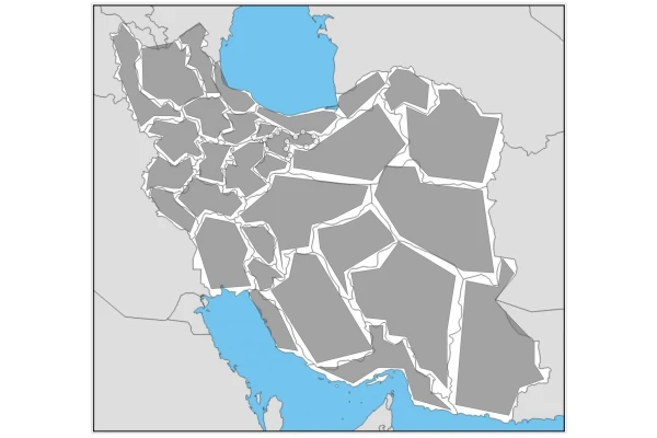 سورس کد نقشه ایران به تفکیک استان + image map