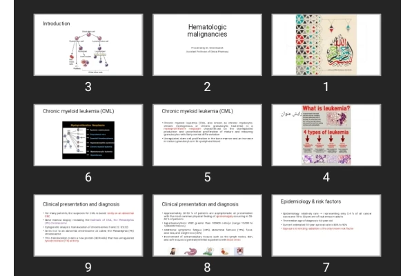پاورپوینت Hematologic malignancies