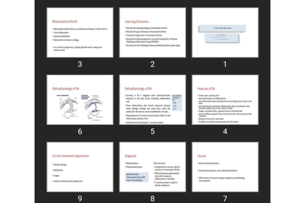 پاورپوینت Anti-rheumatic drugs