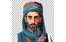 png عکس مردجوان باعمامه و عبا(پوشش قدیمی)