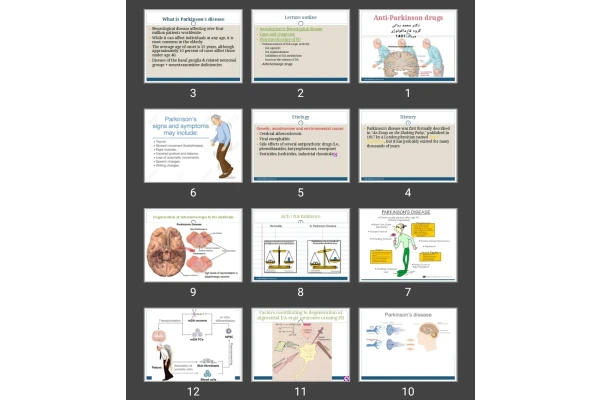 پاورپوینت Anti-Parkinson drugs