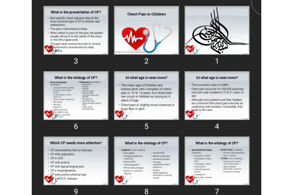پاورپوینت Chest Pain in Children