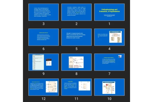 پاورپوینت Pathophysiology and Evaluation, of Hypokalemia