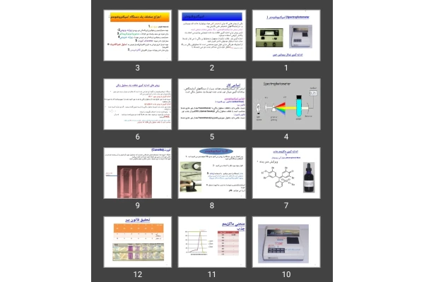 پاورپوینت اسپكتروفتومتر (Spectrophotometer)