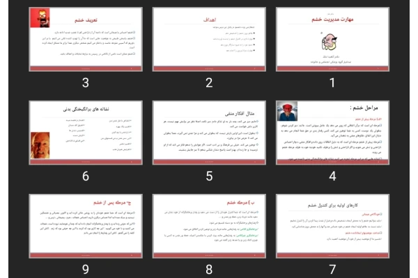 پاورپوینت مهارت مدیریت خشم