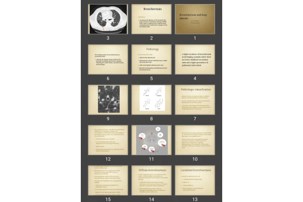 پاورپوینت آبسه و برونشکتازی Bronchiectasis and lung abscess