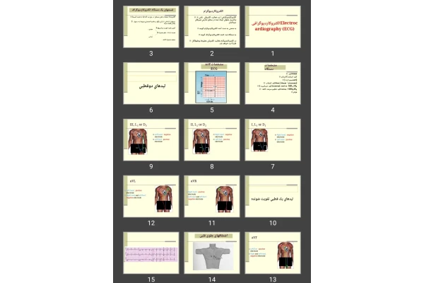 پاورپوینت الکتروکارديوگرافیElectrocardiography (ECG)