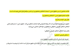 برگزیده جامع از  حقوق مدنی یکم