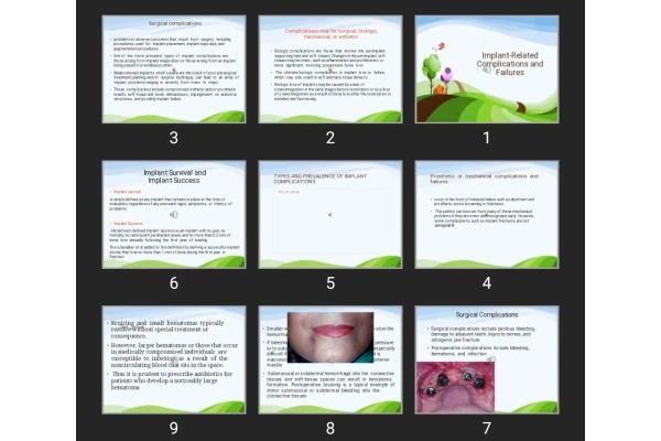 پاورپوینت Implant-Related Complications and Failures
