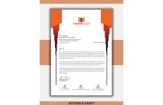 وکتور سربرگ شرکتی لاکچری با فرمت eps