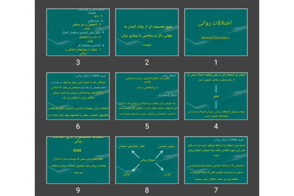 پاورپوینت اختلالات روانی Mental Disorders