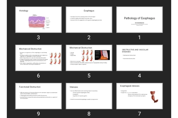 پاورپوینت Pathology of Esophagus