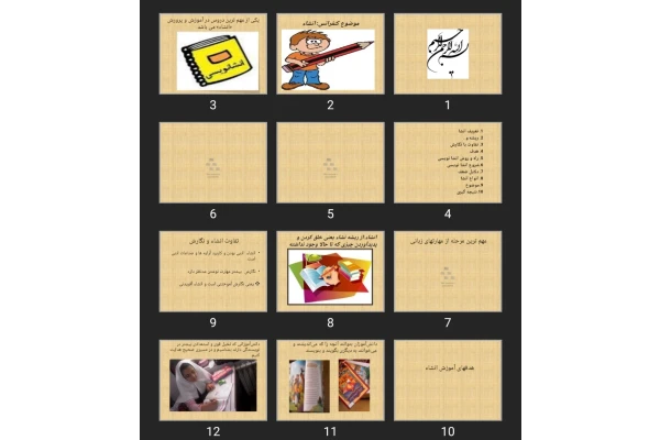 پاورپوینت انشا
