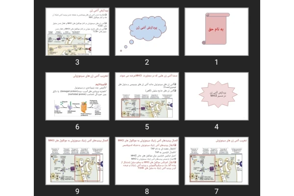 پاورپوینت پردازش آنتی ژن antigen processing