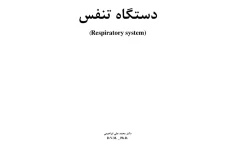 جزوه دستگاه تنفس - دکتر ابراهیمی - ۲۵ صفحه