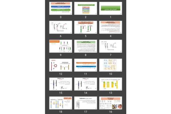 پاورپوینت ناهنجاری های کروموزومی ساختاری