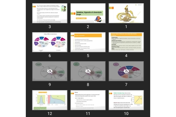 پاورپوینت Sedative, Hypnotics & Anxiolytic Drugs