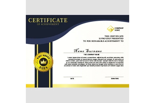 سرتیفیکت مدرن و زیبا