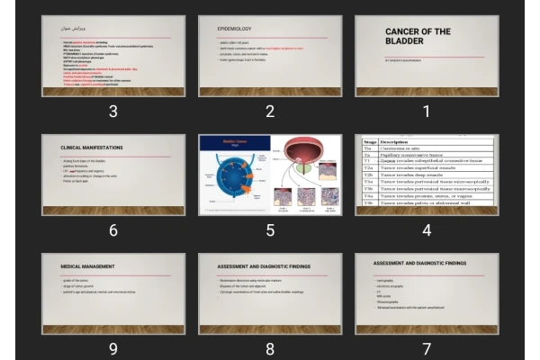 پاورپوینت Cancer of the Bladder
