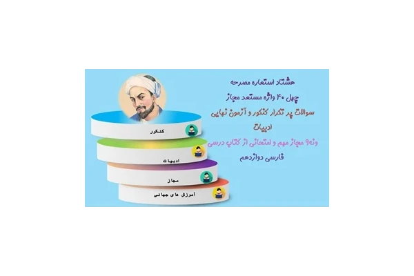 پاورپوینت هشتاد 80  استعاره مصرحه مجازویژه امتحانات نهایی وکنکور