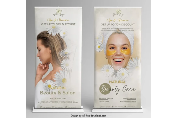 بنر سالن زیبایی و مراقبت از پوست