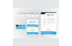 سربرگ شرکت رنگ آبی