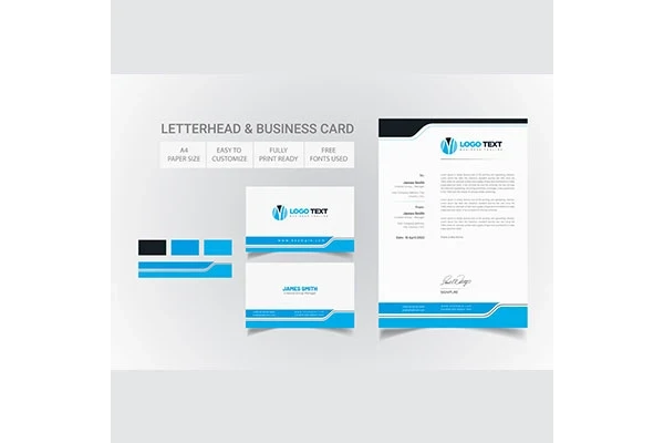 سربرگ شرکت رنگ آبی