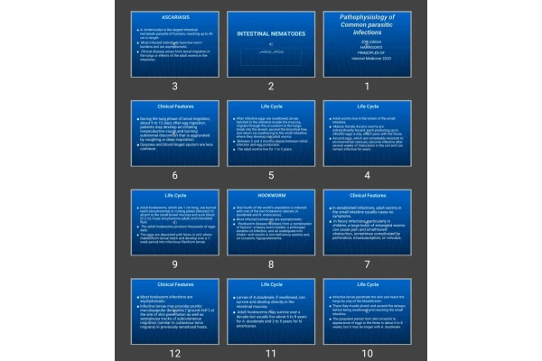 پاورپوینت Pathophysiology of Common parasitic infections