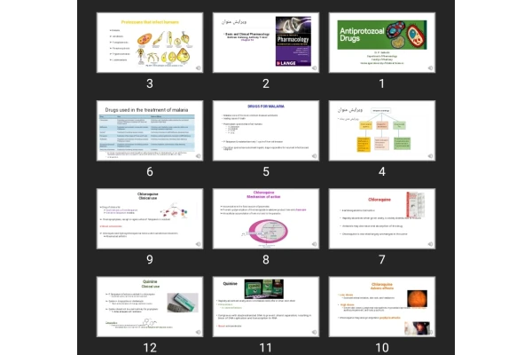 پاورپوینت Antiprotozoal Drugs phrm