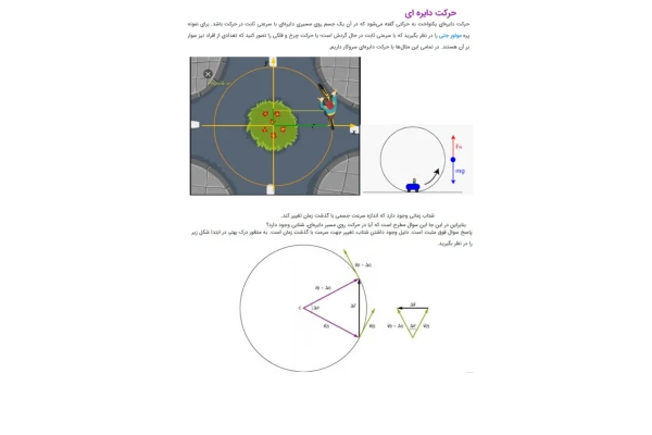 📝جزوه: حرکت دایره ای و شتاب مرکزگرا          🖊ارسالی اعضا          🏛 دانشگاه آزاد                (نسخه کامل)✅